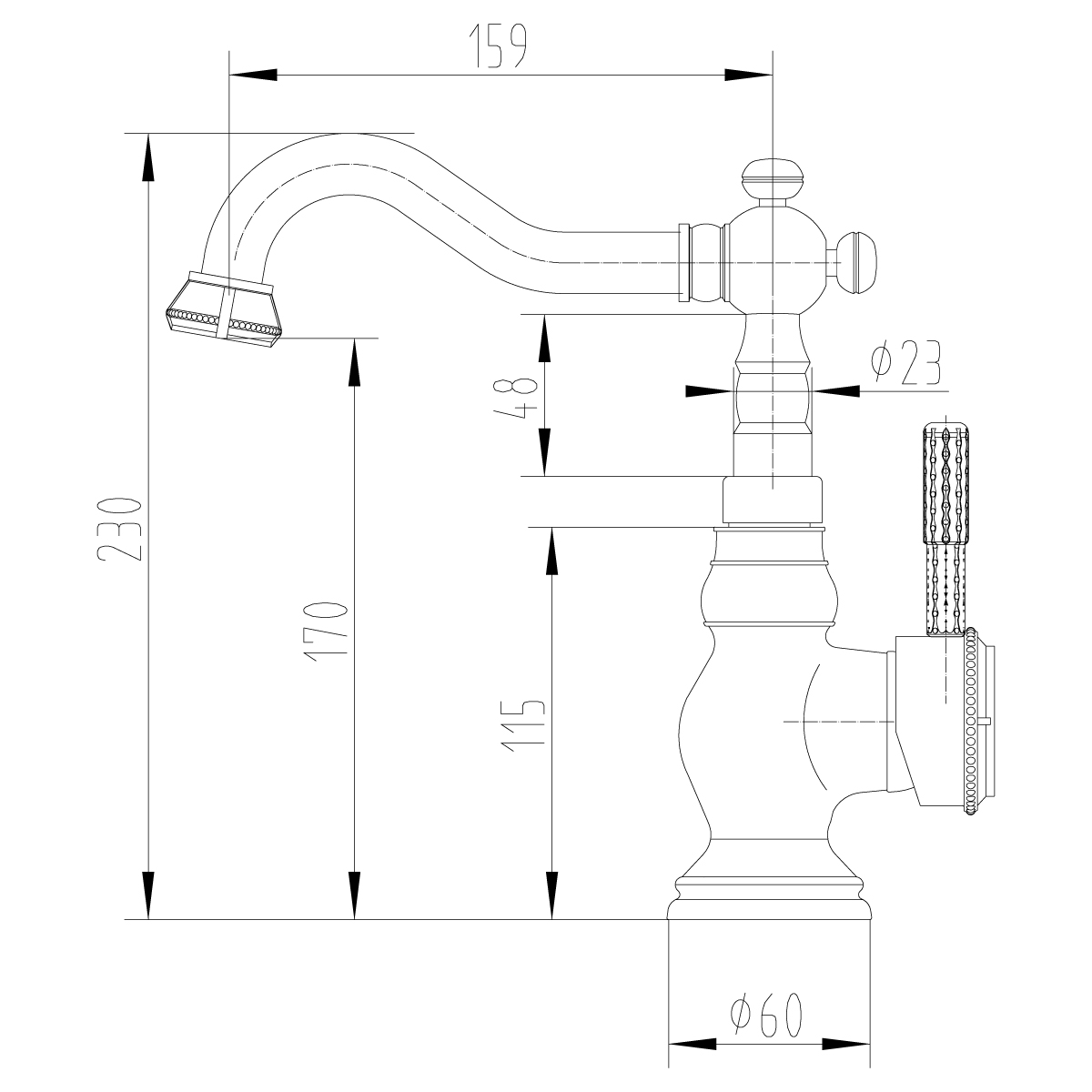 Смеситель для кухни Lemark Jasmine LM6644B