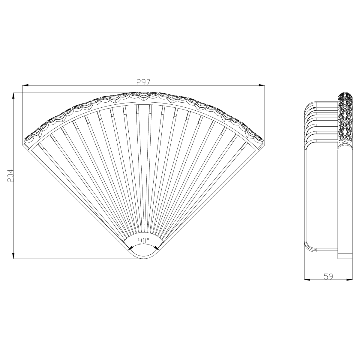 Полка Lemark Jasmine LM6681ORB для душа, угловая, черная бронза