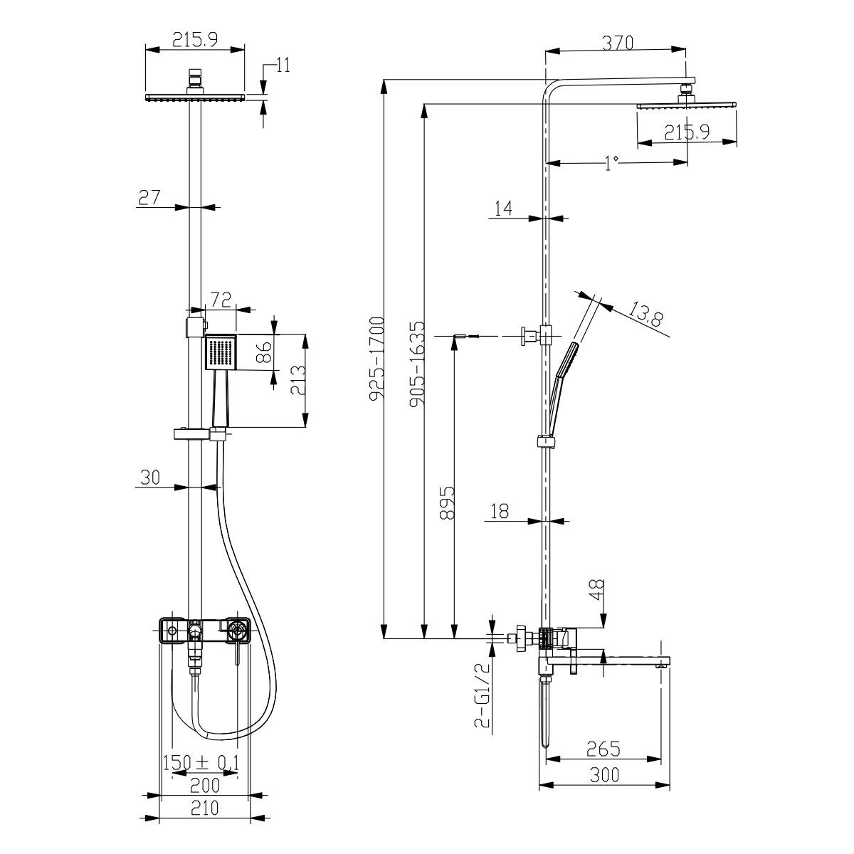 Душевая стойка Lemark Tropic LM7004CS