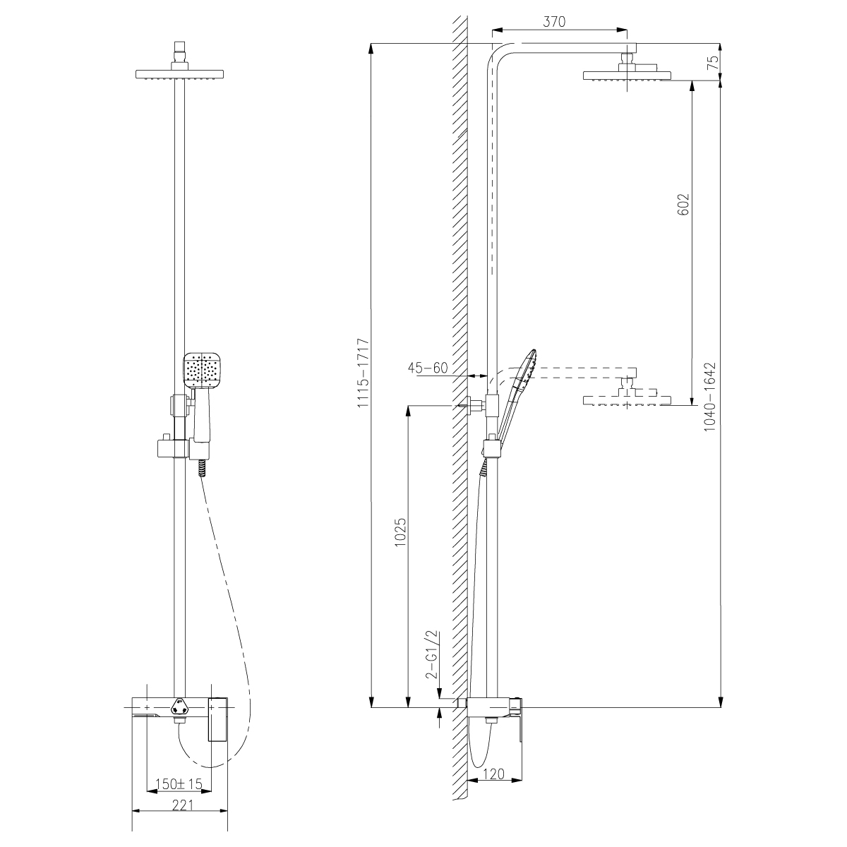 Душевая стойка Lemark Tropic LM7005C