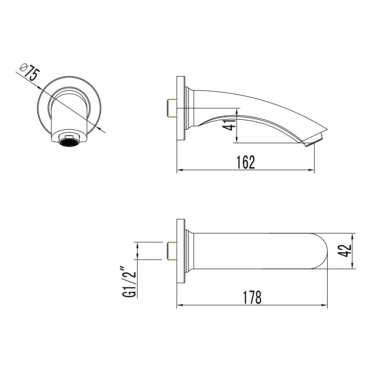 Излив Lemark LM7881C для ванны