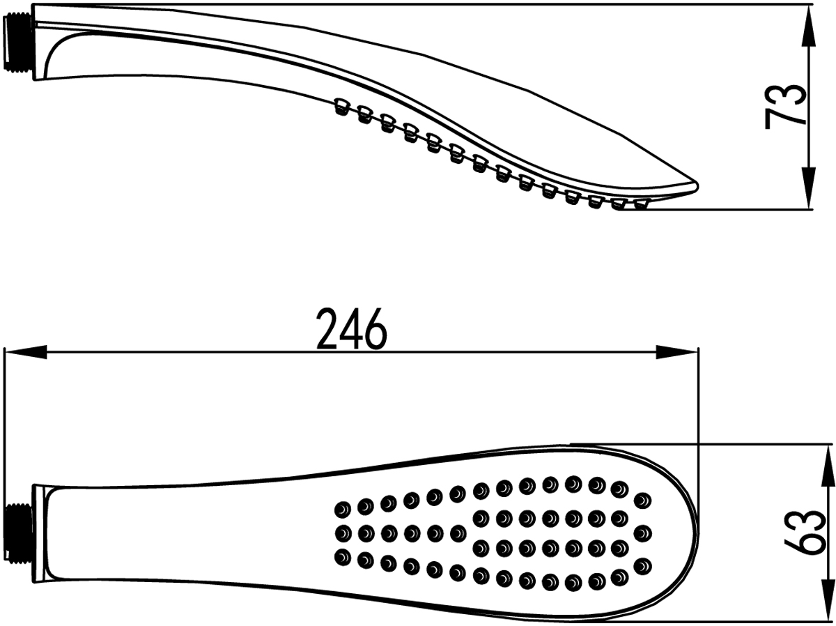 Душевая лейка Lemark LM8006C