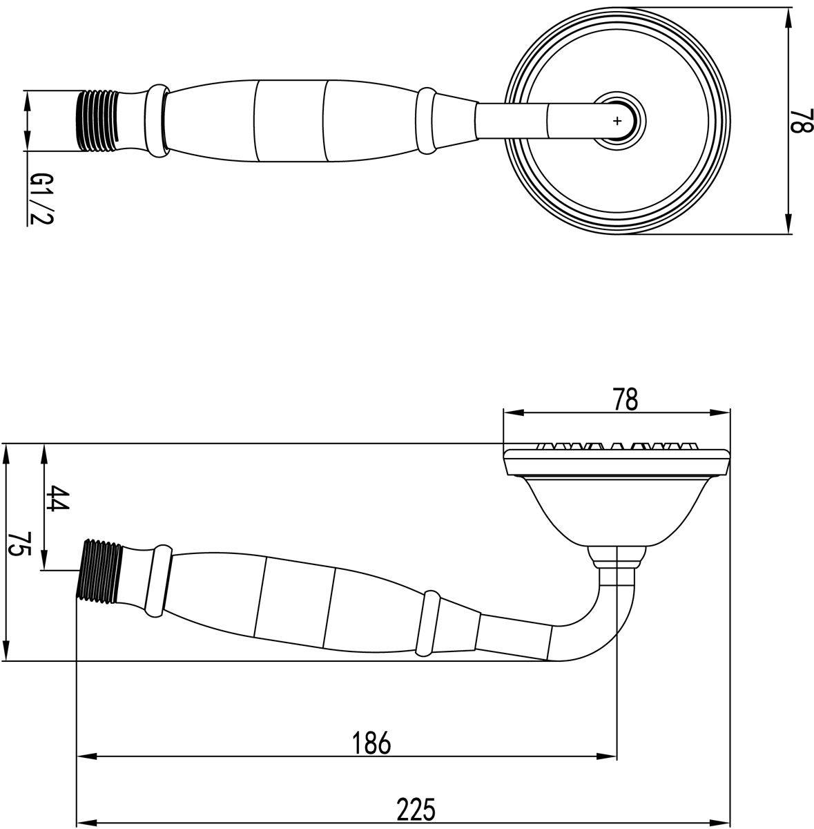 Душевая лейка Lemark LM8007B