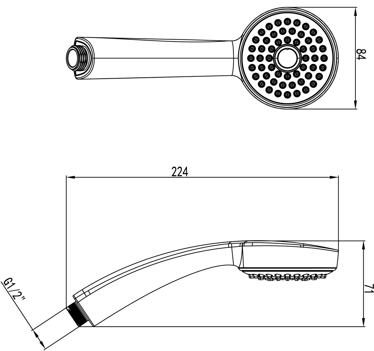 Душевая лейка Lemark LM8010C