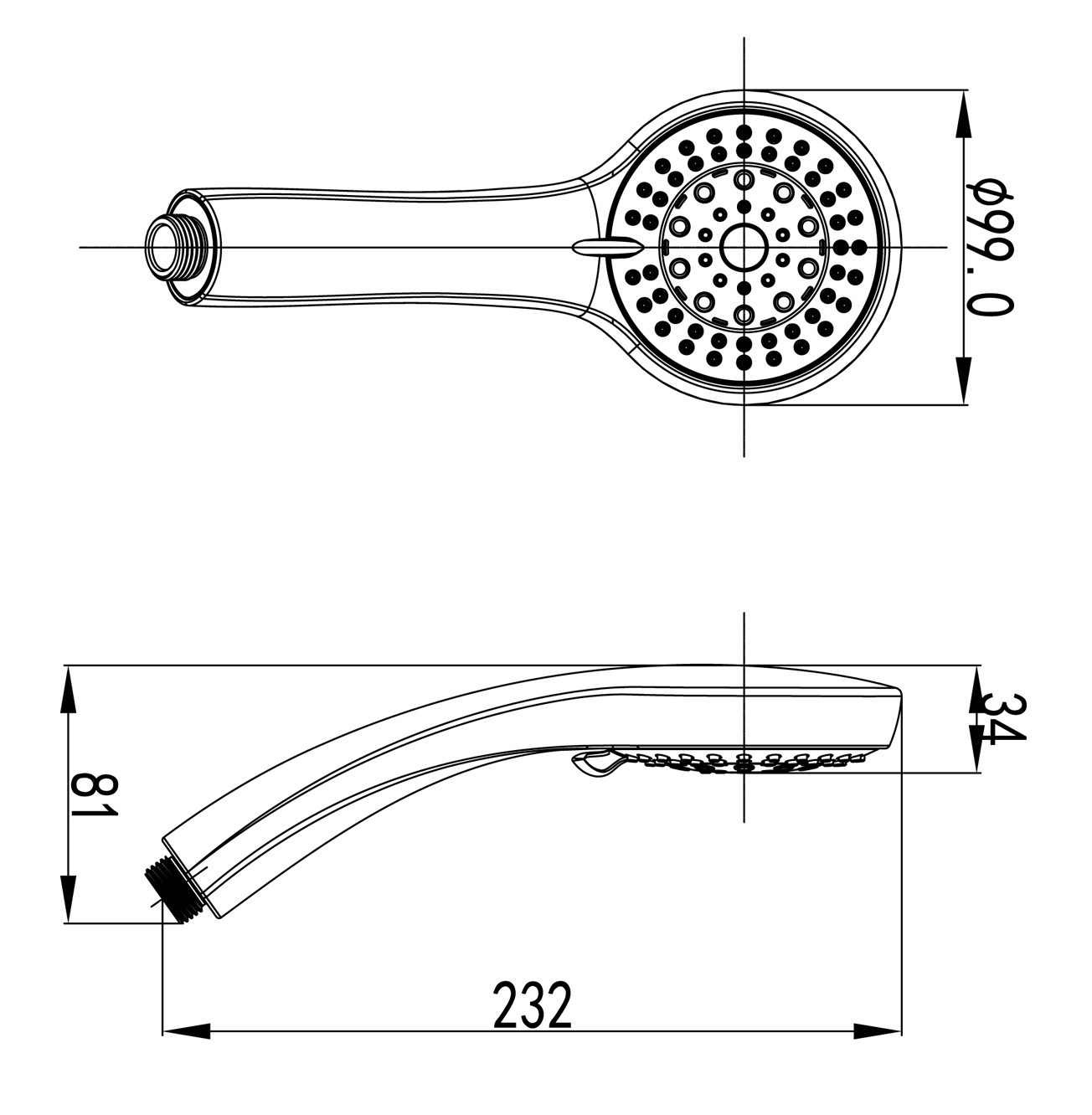 Душевая лейка Lemark LM8021C