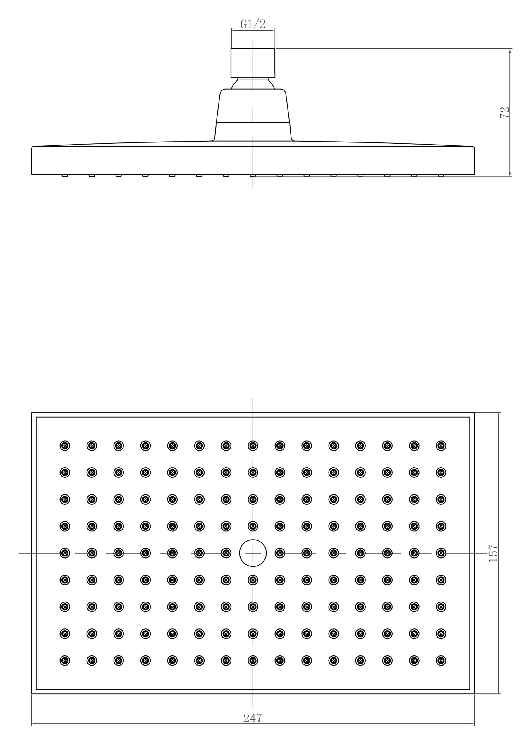 Верхний душ Lemark LM8039C