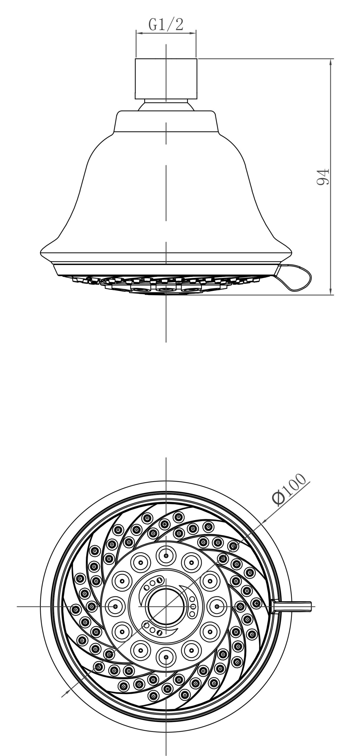 Верхний душ Lemark LM8040C