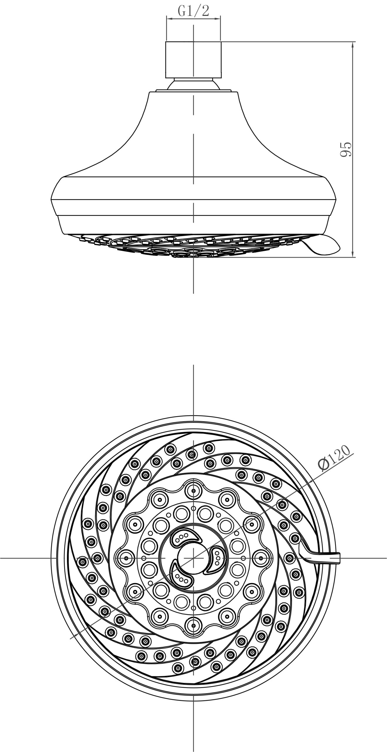 Верхний душ Lemark LM8042C