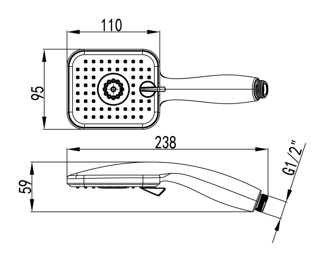 Душевая лейка Lemark LM8054C