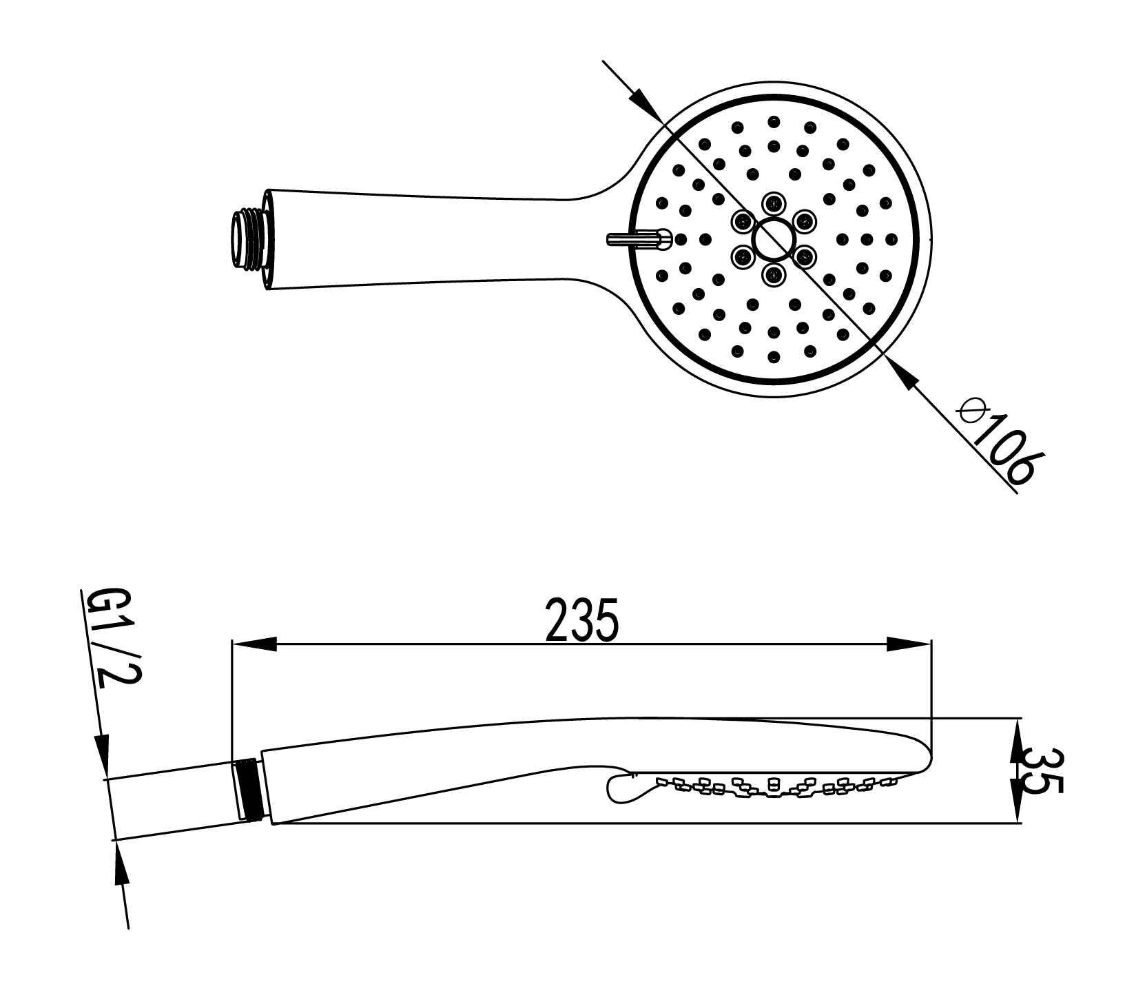 Душевая лейка Lemark LM8095C