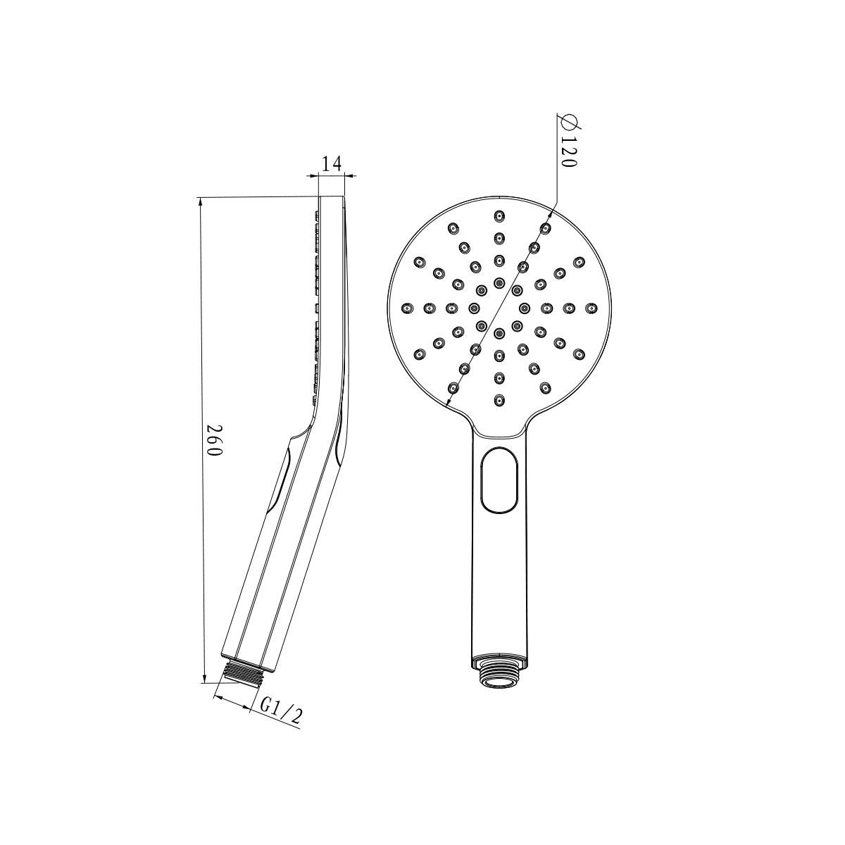 Душевая лейка Lemark LM8122BL черная