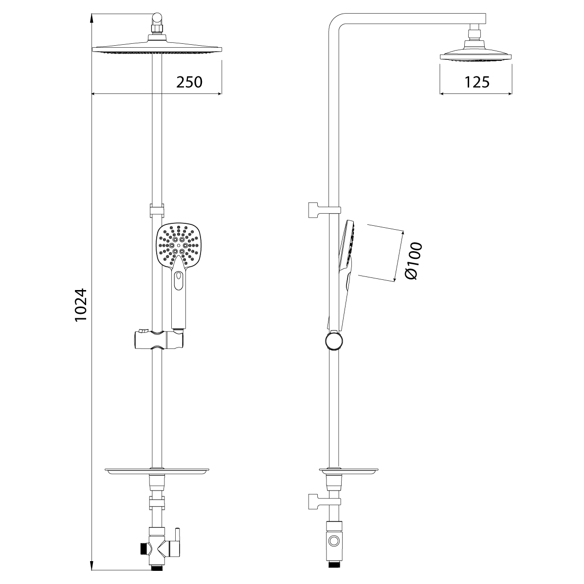 Душевая стойка Lemark LM8805C