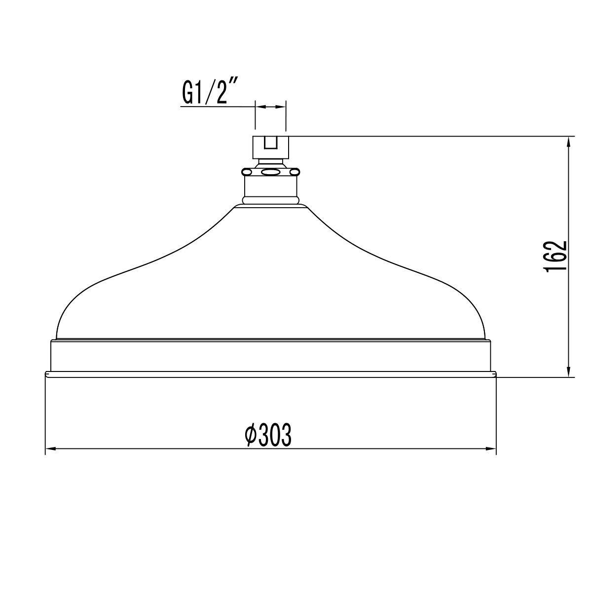 Верхний душ Lemark LM9830B бронза