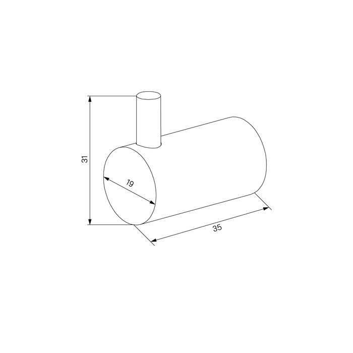 Крючок IDDIS Petite PET2SB3i41 черный матовый