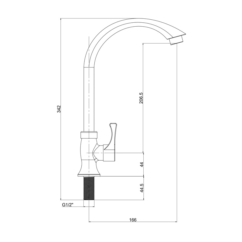 Кран РМС Pl3 269F-1 белый