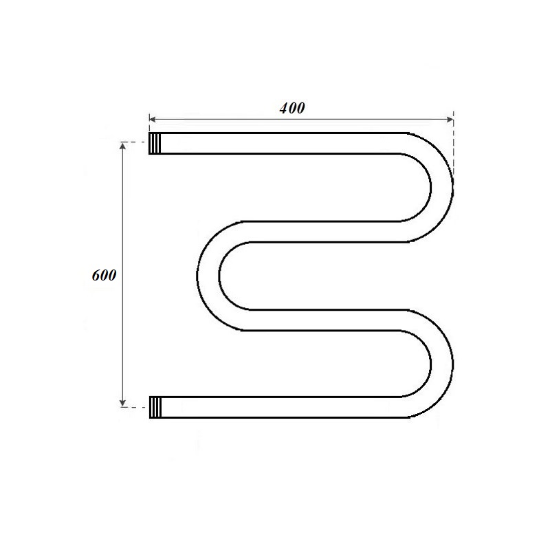Полотенцесушитель водяной Point М-образный PN37664 60x40