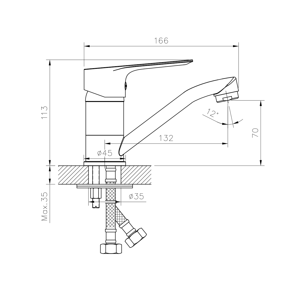 Смеситель для раковины Rossinka RS27 RS27-22