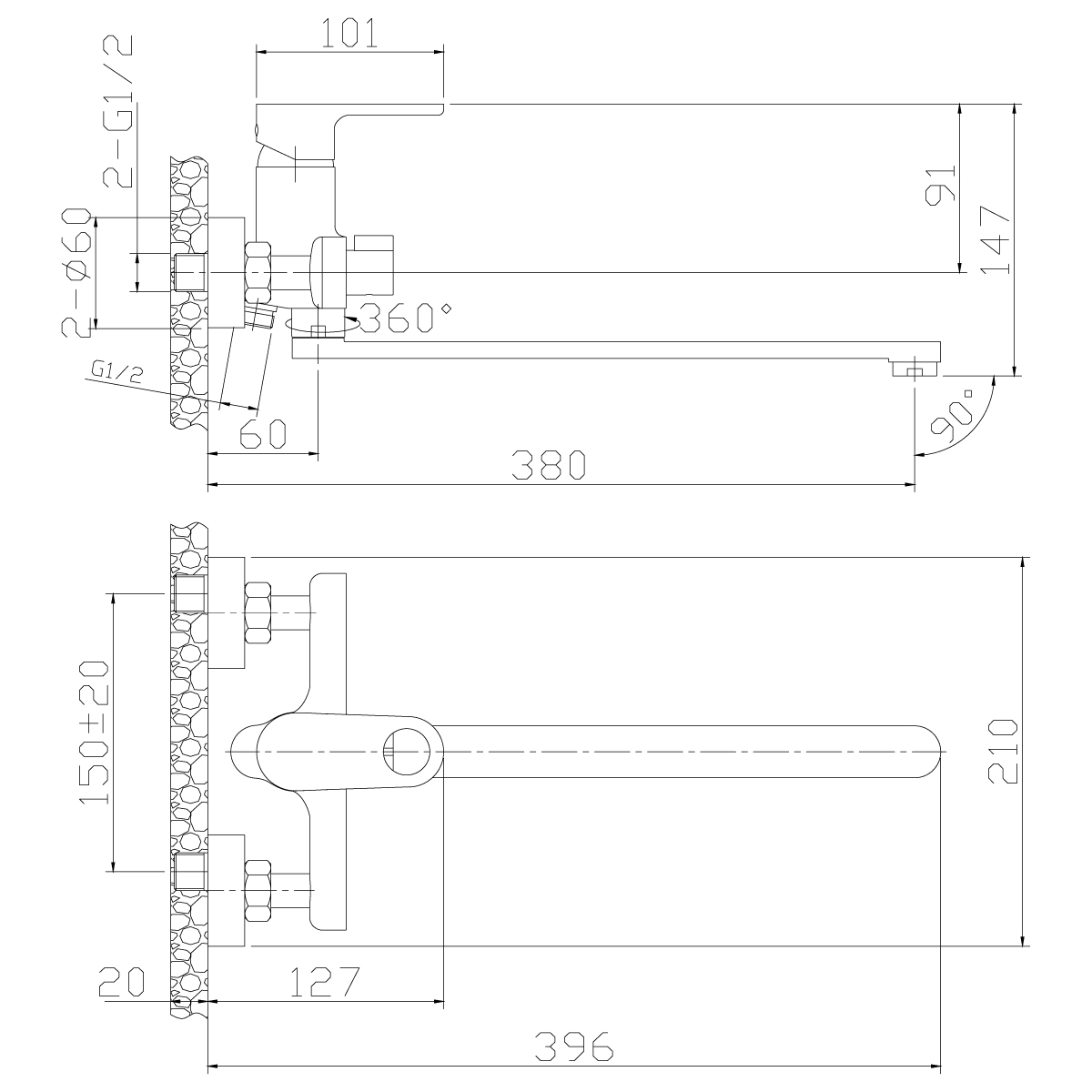 Универсальный смеситель Rossinka RS33 RS33-32