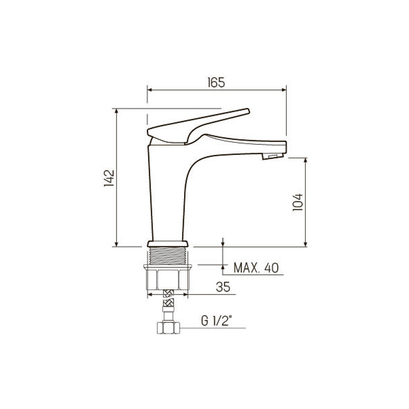 Смеситель для раковины РМС Sl122 SL122-001F