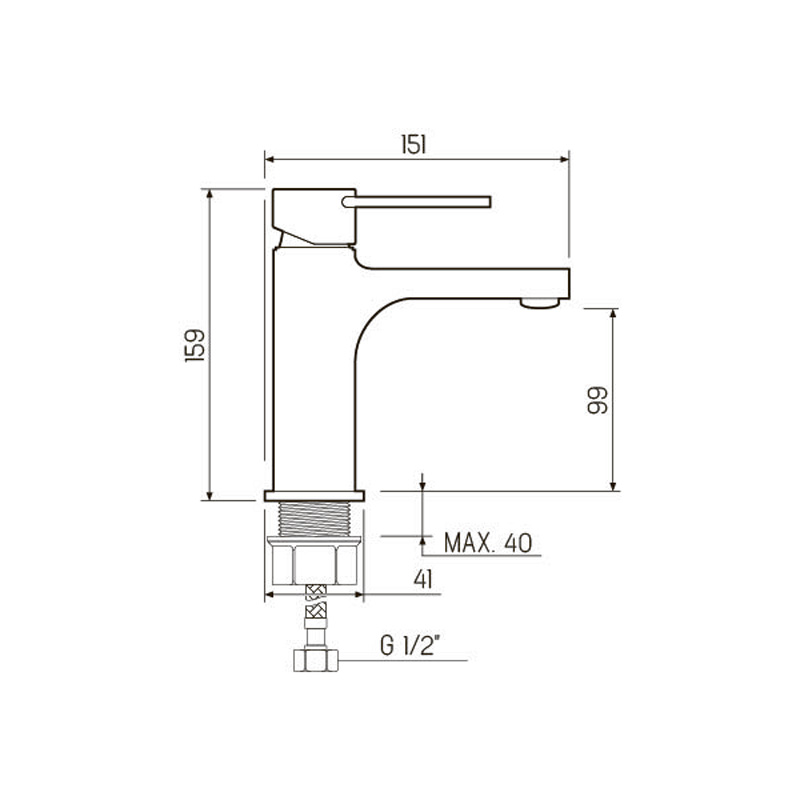 Смеситель для раковины РМС Sl130 SL130-001F