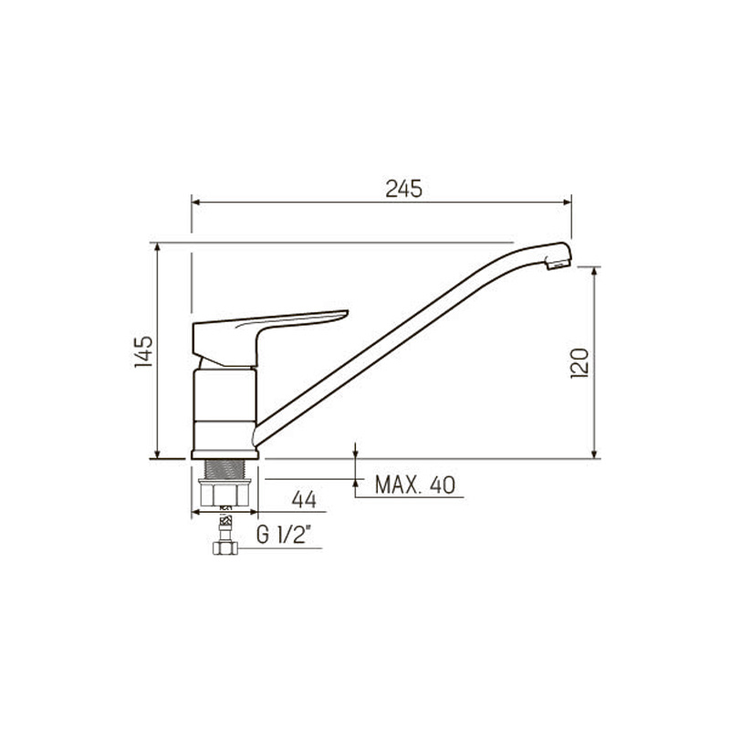 Смеситель для кухни РМС Sl131 004F-25