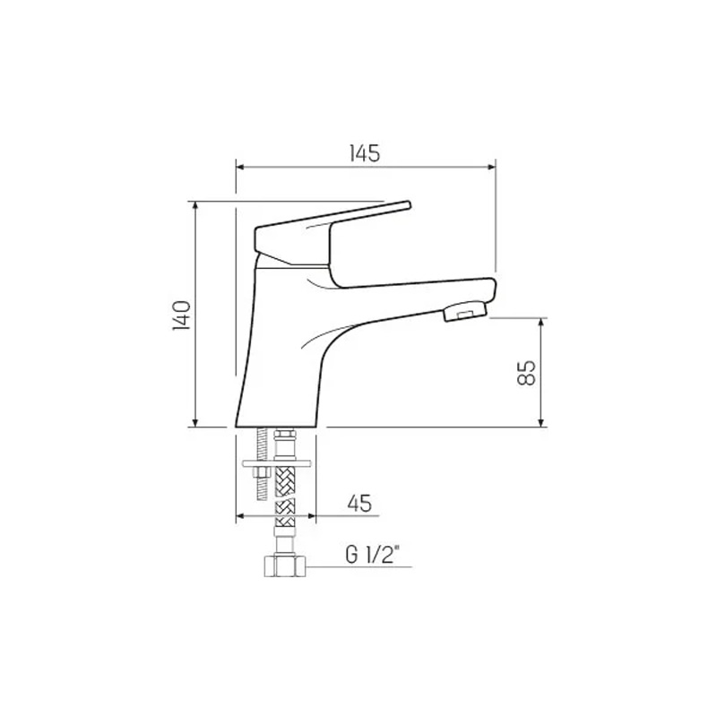 Смеситель для раковины РМС Sl132 SL132-001F