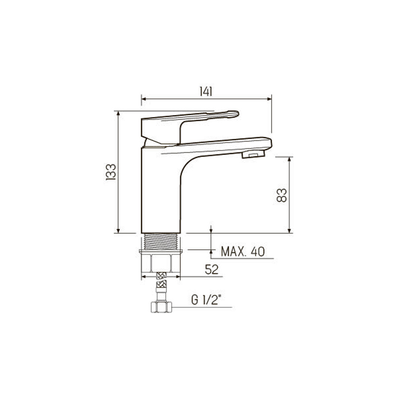 Смеситель для раковины РМС Sl134 SL134-001F