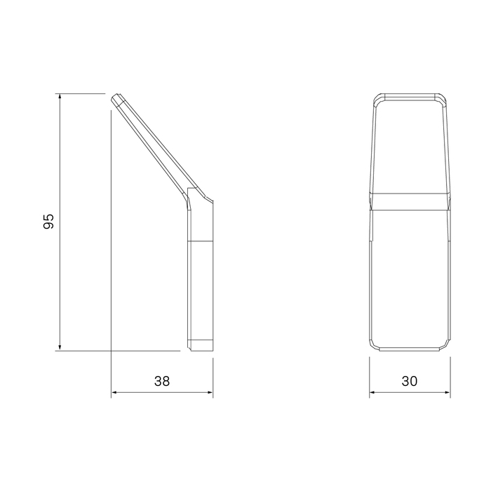 Крючок IDDIS Slide SLIGM10i41 одинарный, графитовый