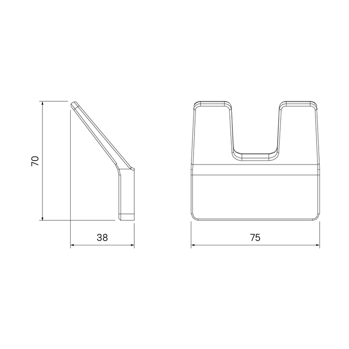 Крючок IDDIS Slide SLISC20i41 двойной, хром