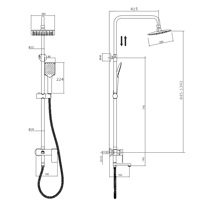 Душевая стойка Rush ST4235-30