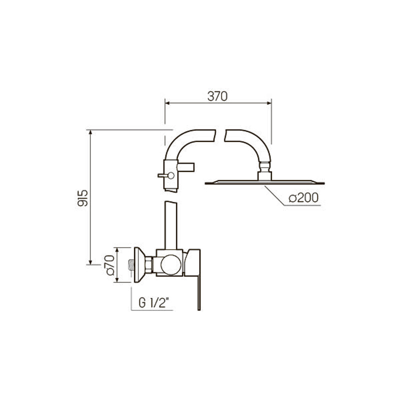 Душевая стойка РМС Sus124 SUS124-003DK-2