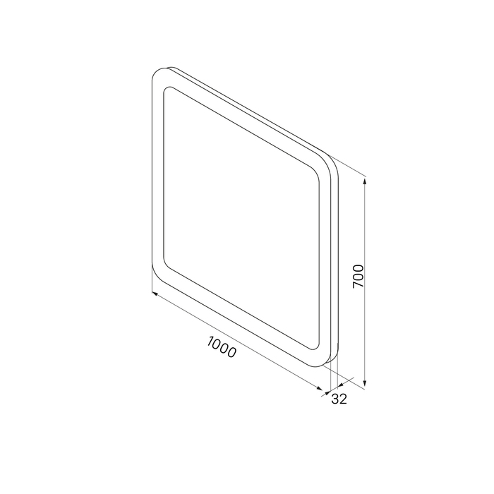 Зеркало IDDIS Edifice 100x70