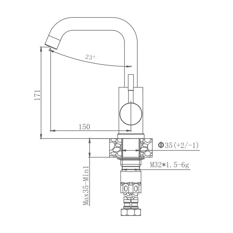 Смеситель для кухни Haiba HB72304-4