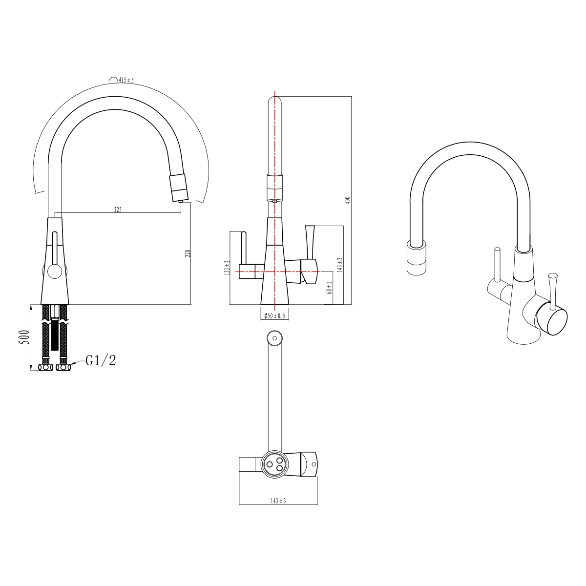 Смеситель для кухни Lemark Comfort LM3075GM