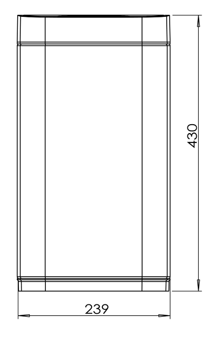 Мусорное ведро Java S-883-12R 12 л, малиновое