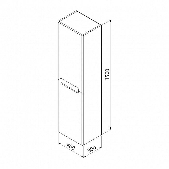 Шкаф-пенал IDDIS Edifice 40