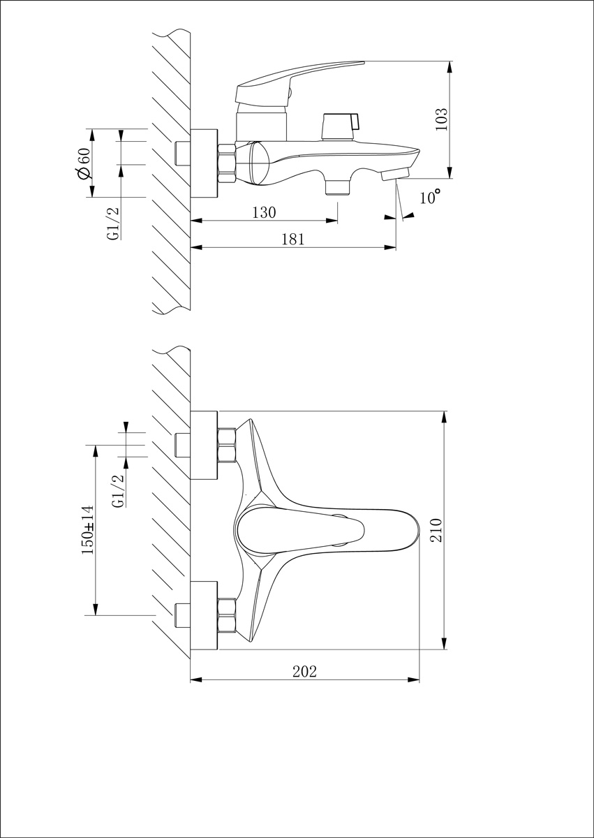 Смеситель для ванны с душем Lemark Linara LM0414C