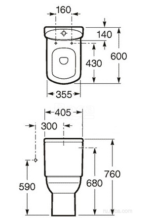 Бачок для унитаза Roca Dama senso Dama Senso Compacto 34151B000