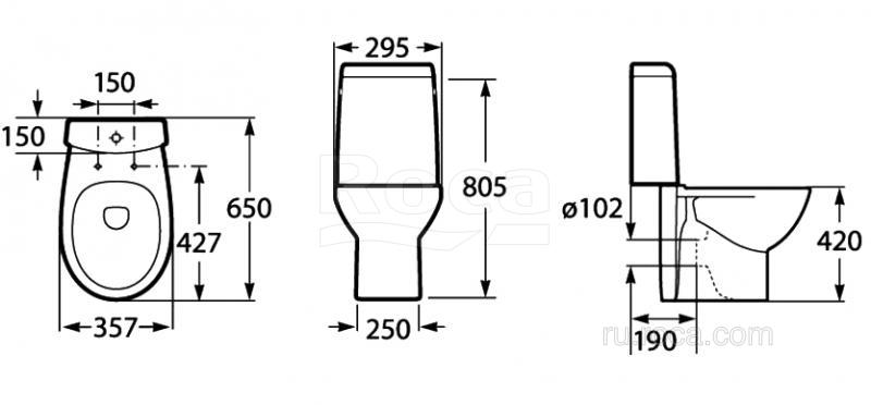 Бачок для унитаза Roca Victoria Nord 341ND0000