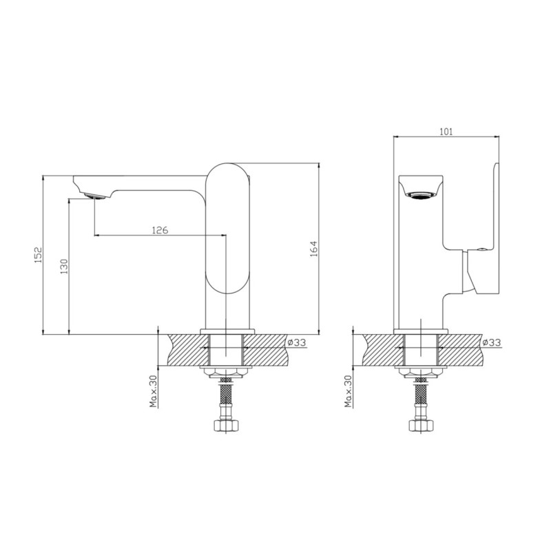 Смеситель для раковины Haiba HB12590-7 черный