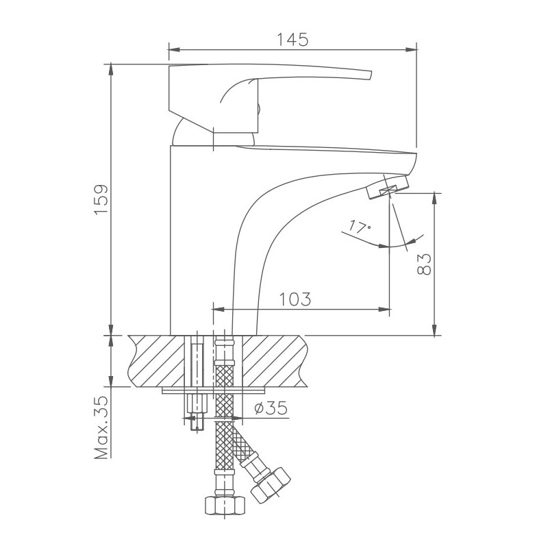 Смеситель для раковины Haiba HB65 HB1065