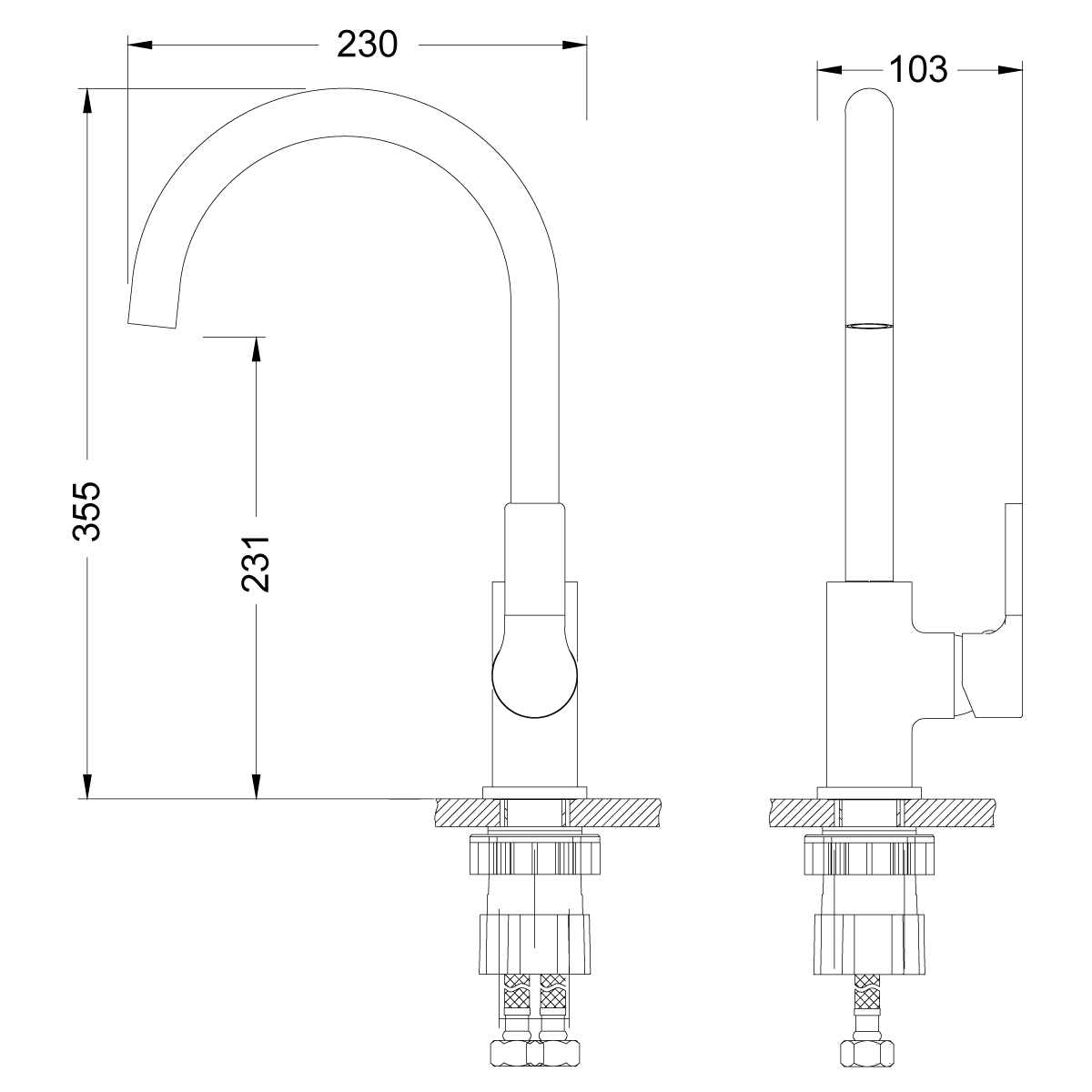 Смеситель для кухни Lemark Aura LM0605C