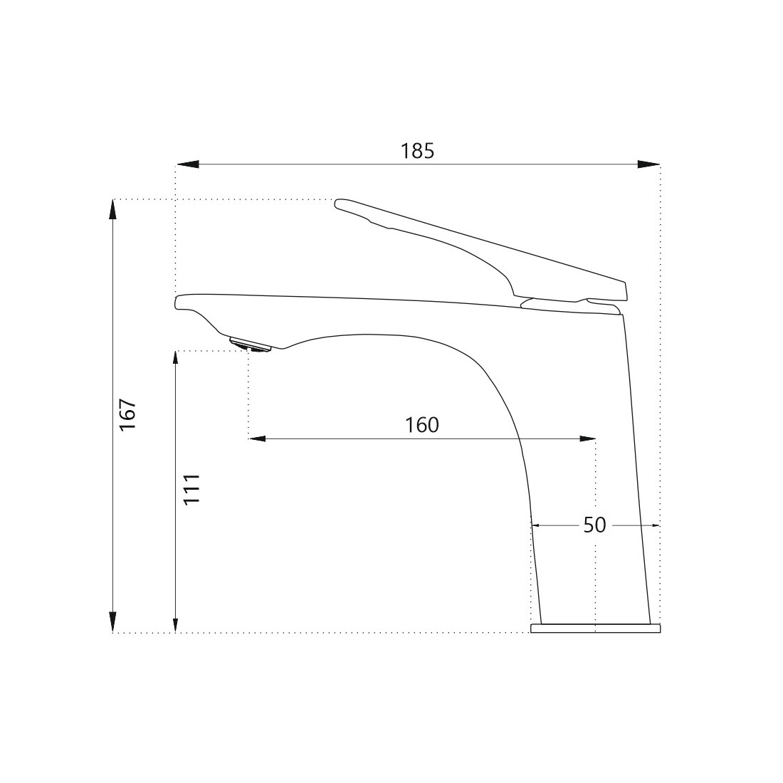 Смеситель для раковины Haiba HB10816-3 пепельный