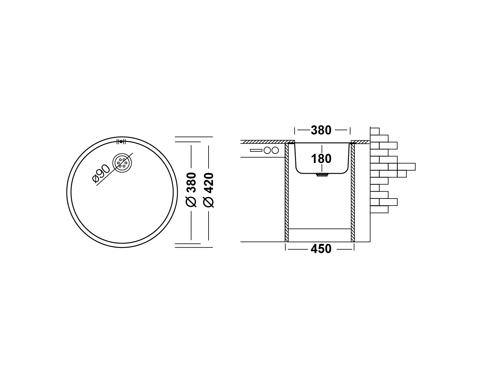 Мойка кухонная Ukinox Модерн MOP420 -GT8C