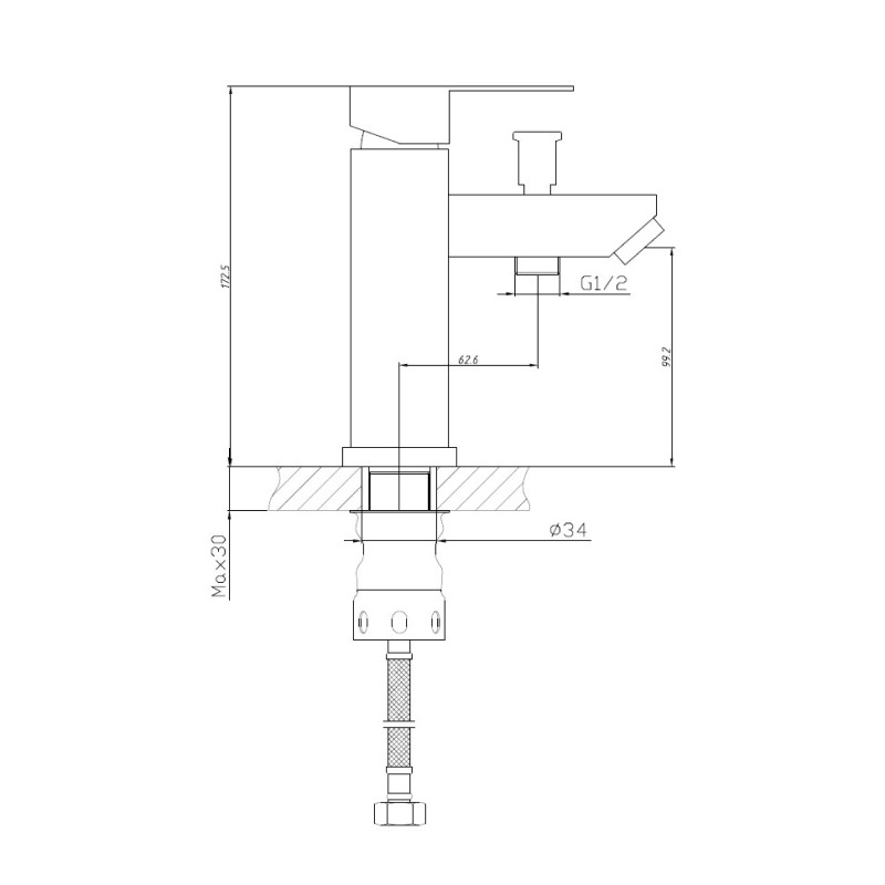 Смеситель для раковины Haiba HB12801 с гигиеническим душем