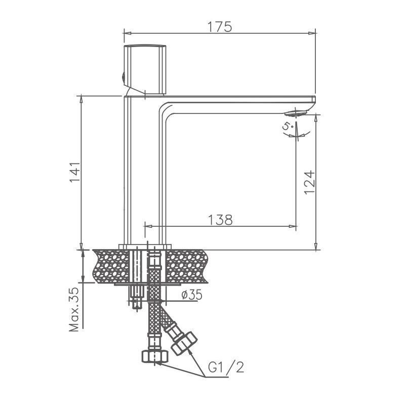 Смеситель для раковины Haiba HB577 HB10577