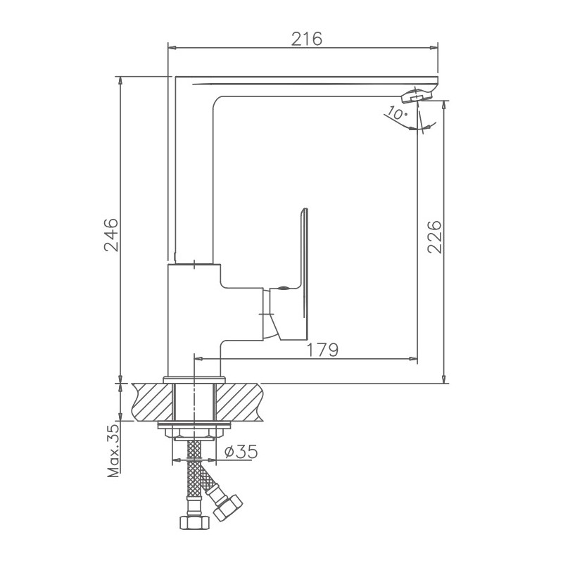 Смеситель для кухни Haiba HB505-8 HB70505-8