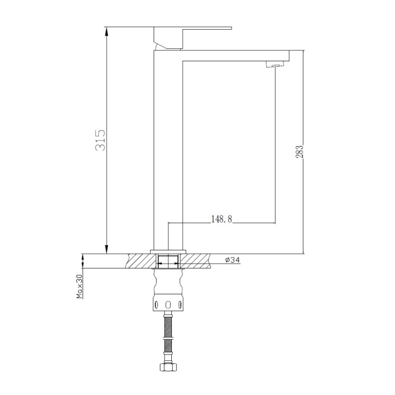 Смеситель для раковины Haiba HB803-7 HB11803-7