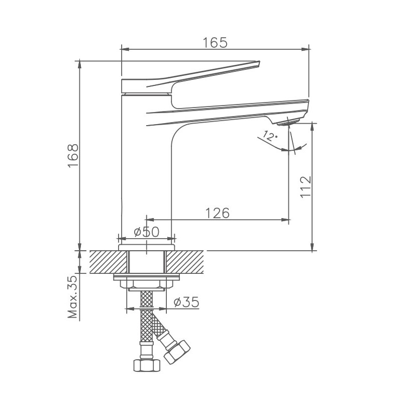 Смеситель для раковины Haiba HB572 HB10572