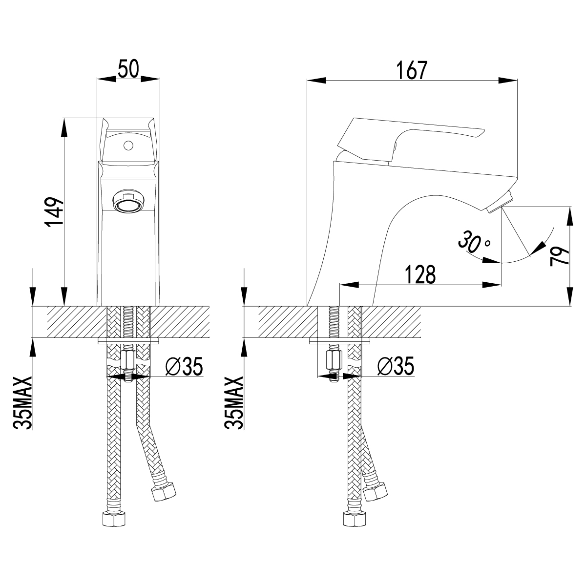 Смеситель для раковины Lemark Unit LM4506C